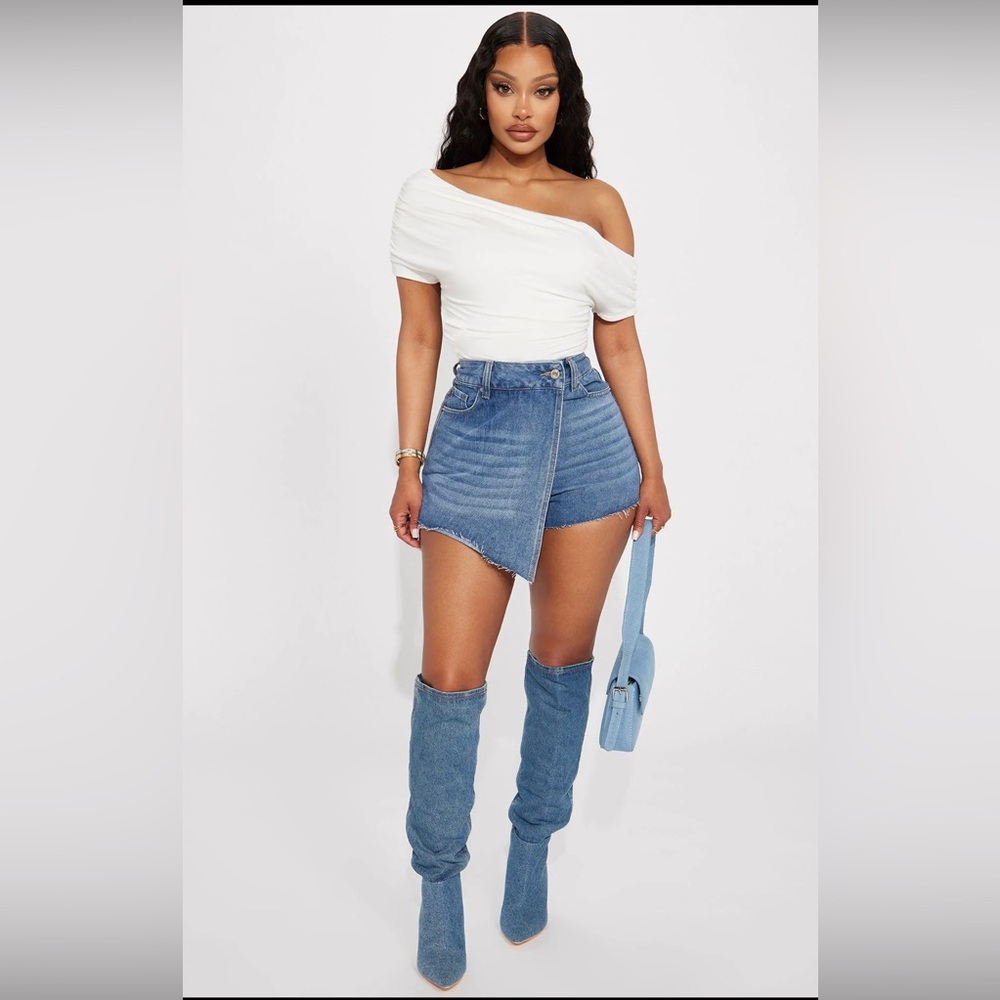 Oksana one shoulder top - Ivory